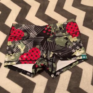 Military Heart Wodbottom Shorts